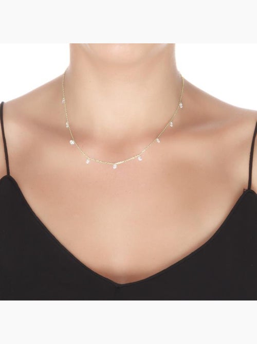 Collier de séduction Luxenter en argent 925 et zircon brillant avec finition plaquée or jaune 18k - Kiabi Collier de séduction Luxenter en argent 925 et zircon brillant avec finition plaquée or jaune 18k - Kiabi