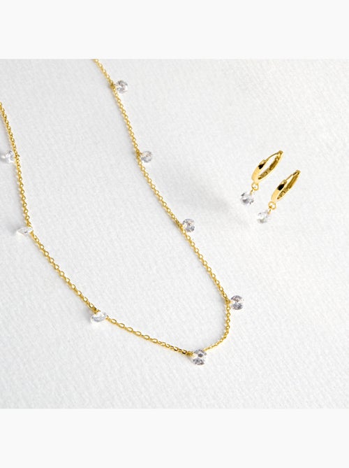 Collier de séduction Luxenter en argent 925 et zircon brillant avec finition plaquée or jaune 18k - Kiabi Collier de séduction Luxenter en argent 925 et zircon brillant avec finition plaquée or jaune 18k - Kiabi