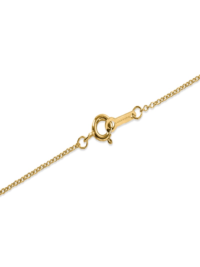 Collier en argent 925 avec finition en or jaune 18K Doré/or - Kiabi