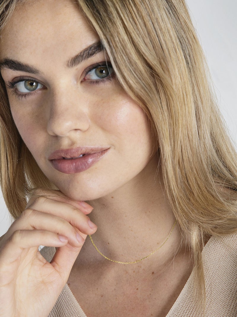 Collier en argent 925 avec finition en or jaune 18K Doré/or - Kiabi