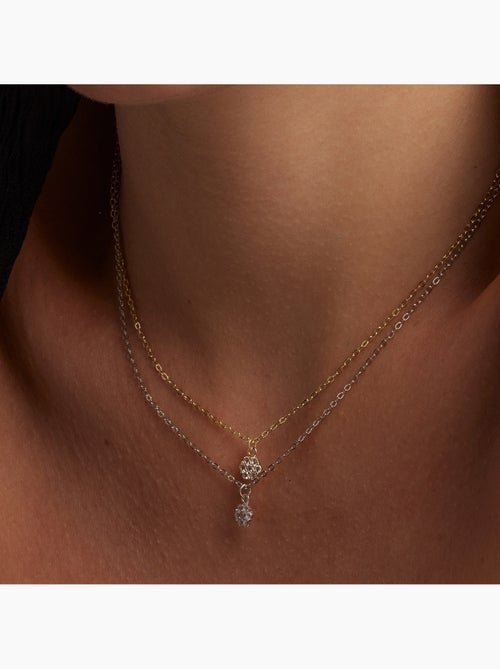 Collier en argent 925 et zirconium brillant rhodié - Oris - Kiabi Collier en argent 925 et zirconium brillant rhodié - Oris - Kiabi