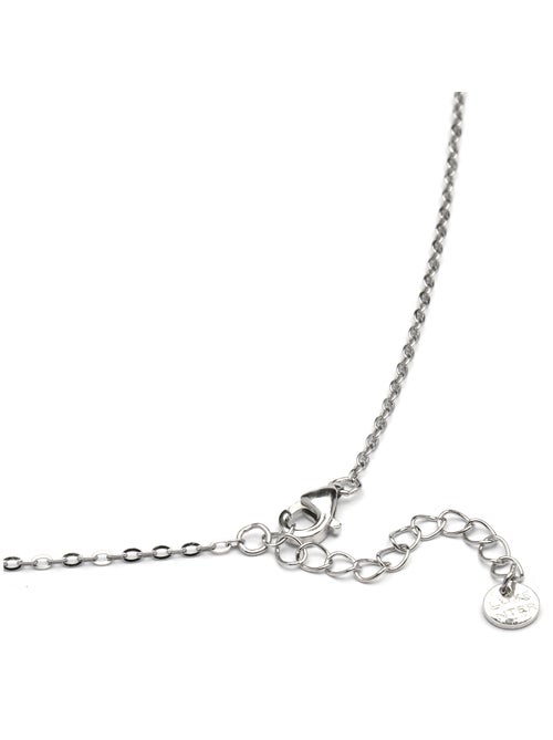 Collier en argent 925 et zirconium brillant rhodié - Oris - Kiabi
