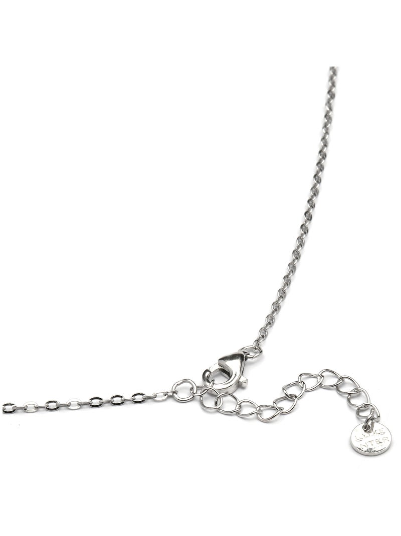 Collier en argent 925 et zirconium brillant rhodié - Oris Blanc - Kiabi