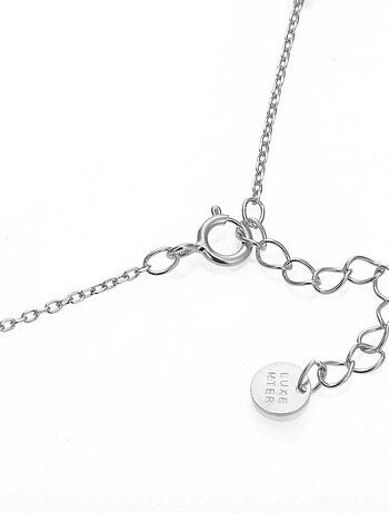Collier en argent 925 Luxenter avec zircon multicolore plaqué rhodium - Onxo