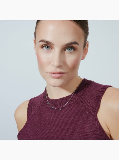 Collier en argent 925 Luxenter avec zircon multicolore plaqué rhodium - Rolcon - Kiabi Collier en argent 925 Luxenter avec zircon multicolore plaqué rhodium - Rolcon - Kiabi
