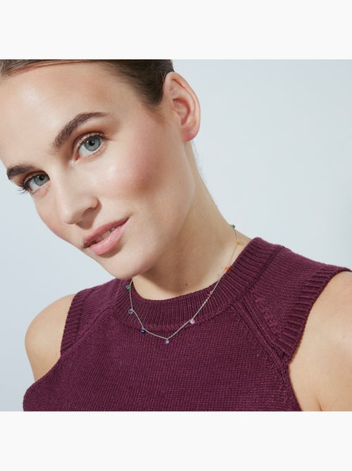 Collier en argent 925 Luxenter avec zircon multicolore plaqué rhodium - Rolcon - Kiabi Collier en argent 925 Luxenter avec zircon multicolore plaqué rhodium - Rolcon - Kiabi