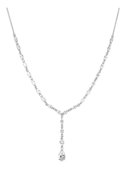 Collier en argent 925 Luxenter avec zirconium brillant plaqué rhodium - Jibki - Kiabi
