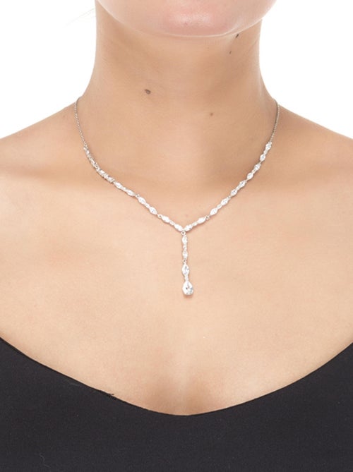 Collier en argent 925 Luxenter avec zirconium brillant plaqué rhodium - Jibki - Kiabi