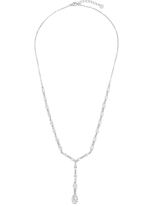 Collier en argent 925 Luxenter avec zirconium brillant plaqué rhodium - Jibki - Kiabi Collier en argent 925 Luxenter avec zirconium brillant plaqué rhodium - Jibki - Kiabi