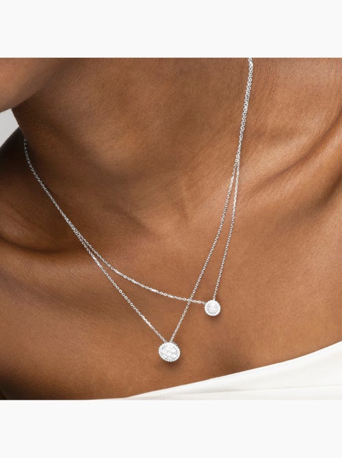 Collier en argent 925 Luxenter avec zircons brillants plaqués rhodium - Adhel - Kiabi Collier en argent 925 Luxenter avec zircons brillants plaqués rhodium - Adhel - Kiabi