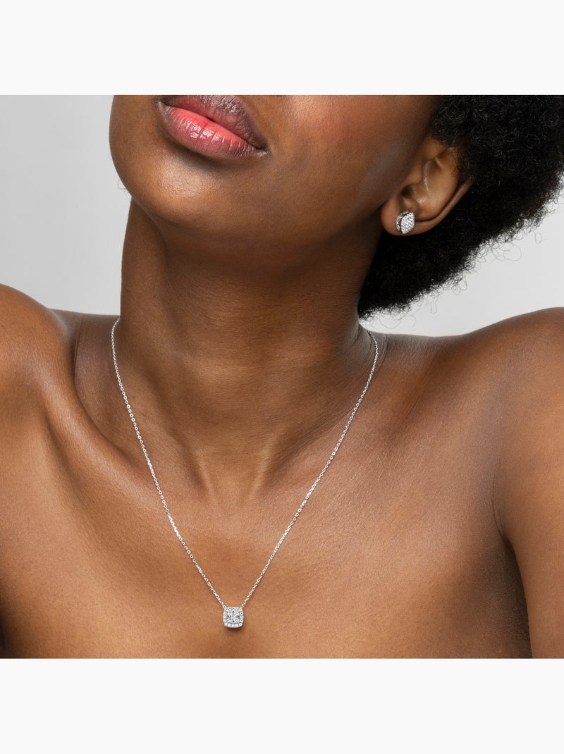 Collier en argent 925 Luxenter avec zircons brillants plaqués rhodium - Amanba Argent - Kiabi