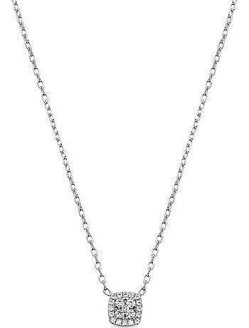 Collier en argent 925 Luxenter avec zircons brillants plaqués rhodium - Amanba