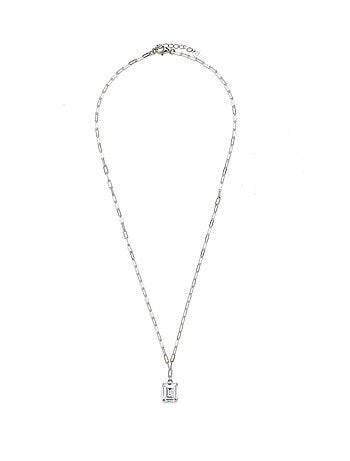 Collier en argent 925 Luxenter avec zircons brillants plaqués rhodium - Askuo