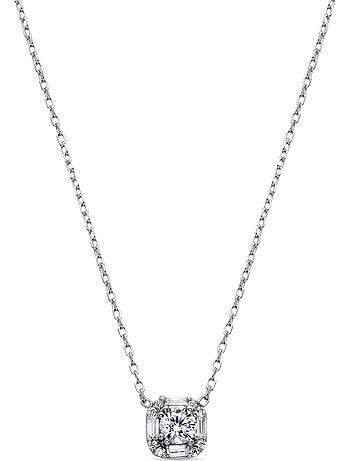 Collier en argent 925 Luxenter avec zircons brillants plaqués rhodium - Dyadu