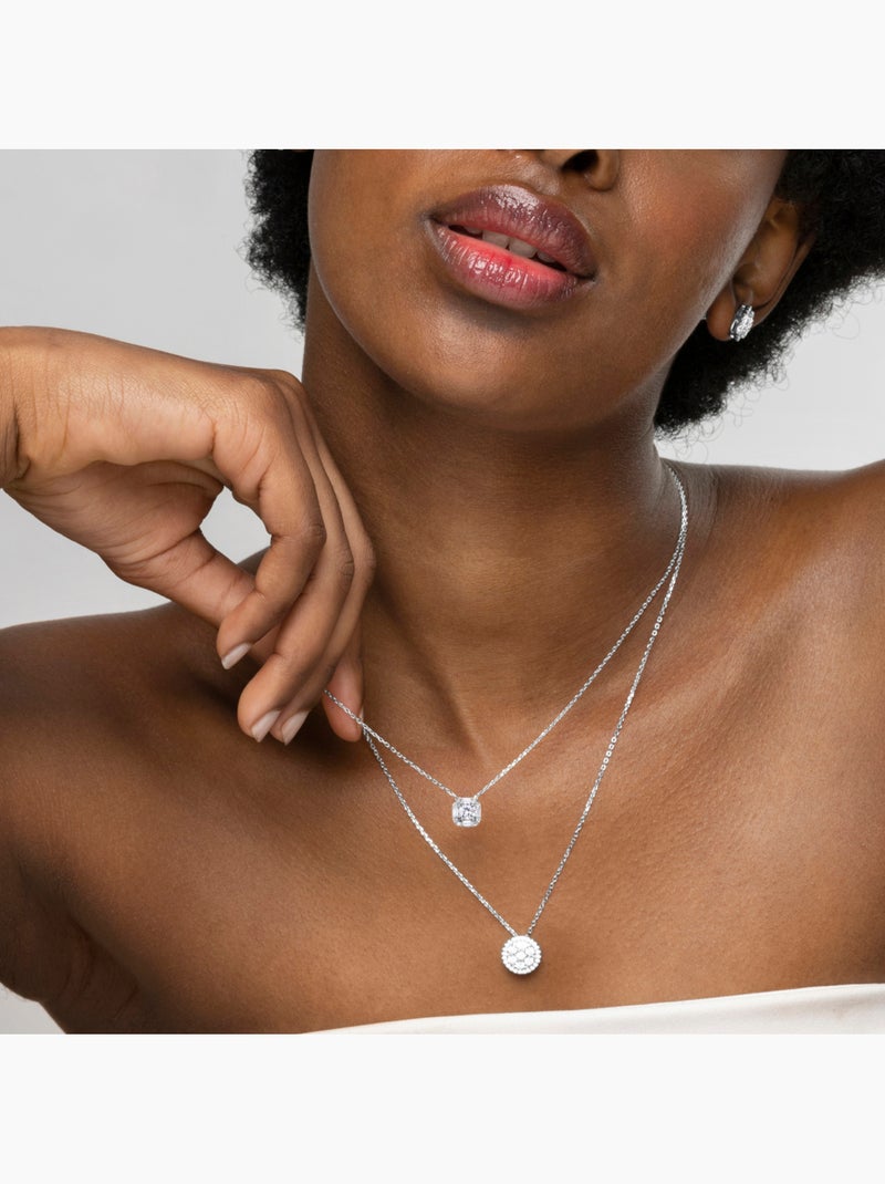 Collier en argent 925 Luxenter avec zircons brillants plaqués rhodium - Dyadu Argent - Kiabi