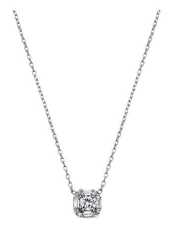 Collier en argent 925 Luxenter avec zircons brillants plaqués rhodium - Dyadu