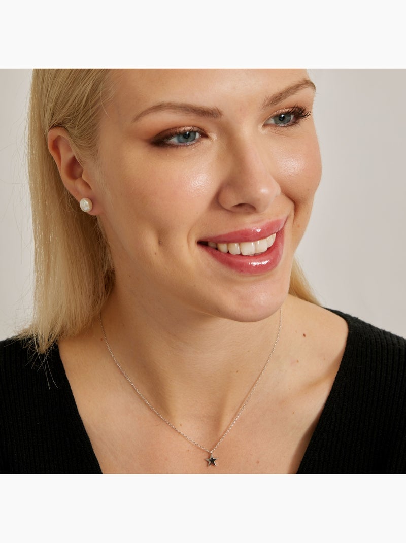 Collier en argent 925 Luxenter avec zircons brillants plaqués rhodium - Nasdic Argent - Kiabi