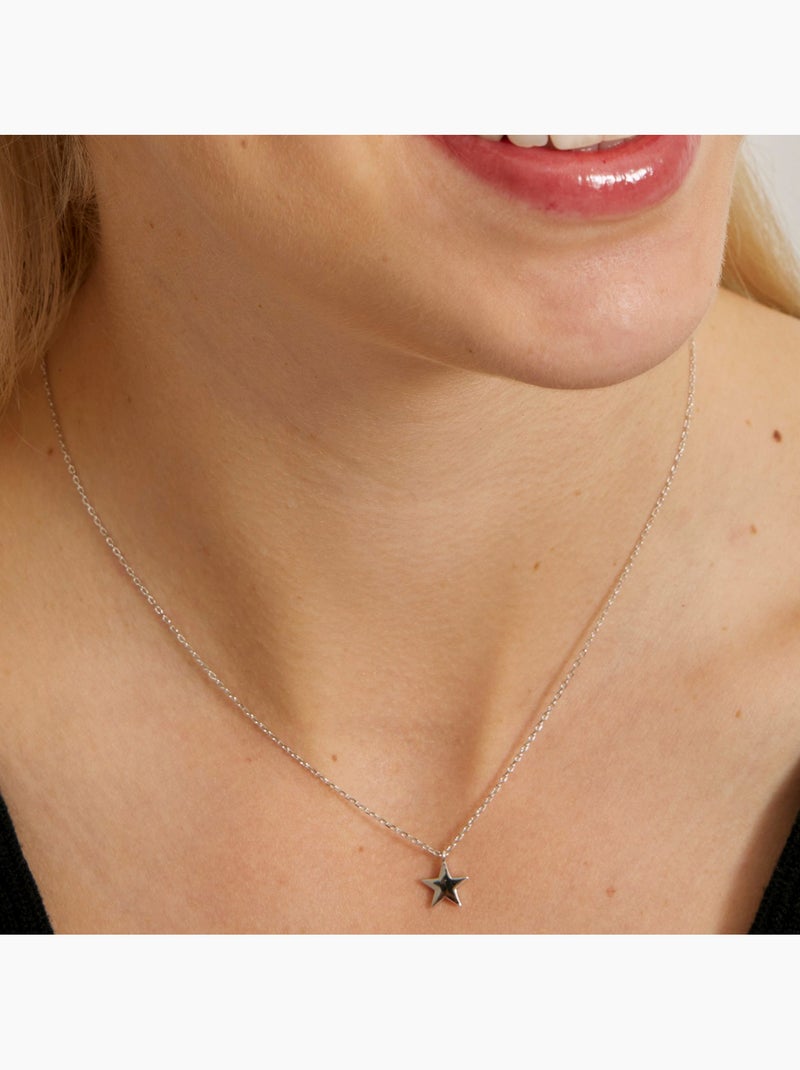 Collier en argent 925 Luxenter avec zircons brillants plaqués rhodium - Nasdic Argent - Kiabi