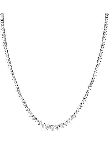 Collier en argent 925 Luxenter avec zircons brillants plaqués rhodium - Niriel