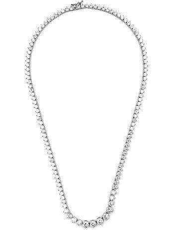 Collier en argent 925 Luxenter avec zircons brillants plaqués rhodium - Niriel