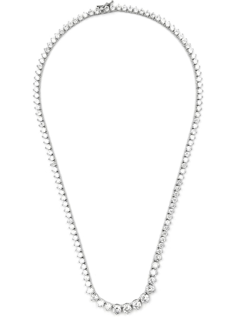 Collier en argent 925 Luxenter avec zircons brillants plaqués rhodium - Niriel Argent - Kiabi
