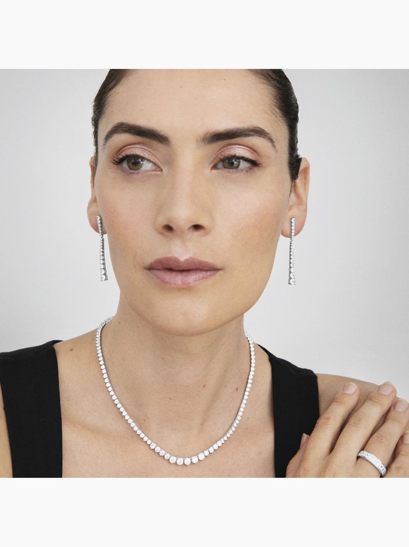 Collier en argent 925 Luxenter avec zircons brillants plaqués rhodium - Niriel Argent - Kiabi