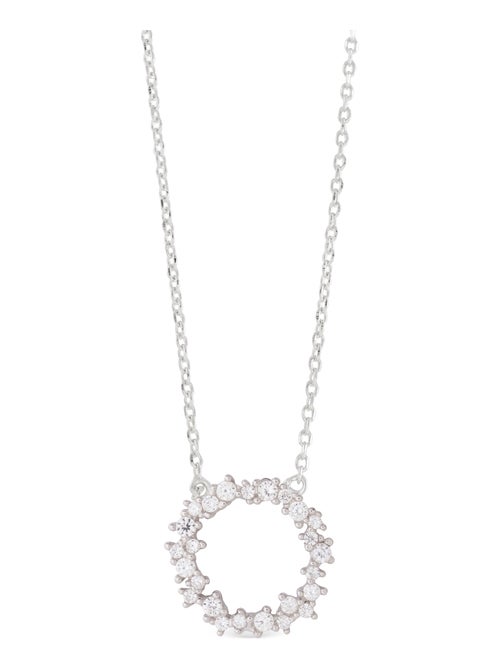 Collier en argent 925 Luxenter avec zircons brillants plaqués rhodium - Thilak - Kiabi