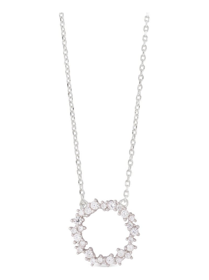 Collier en argent 925 Luxenter avec zircons brillants plaqués rhodium - Thilak Argent - Kiabi