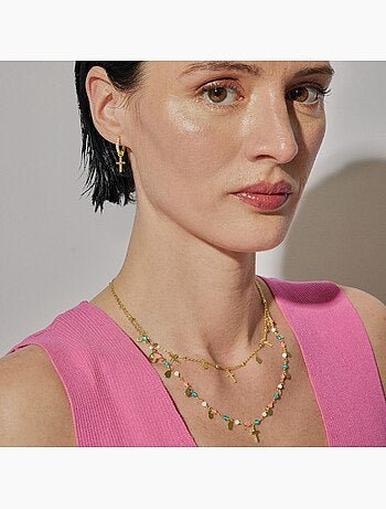 Collier en argent 925 Luxenter fini et plaqué or 18k - Cirai
