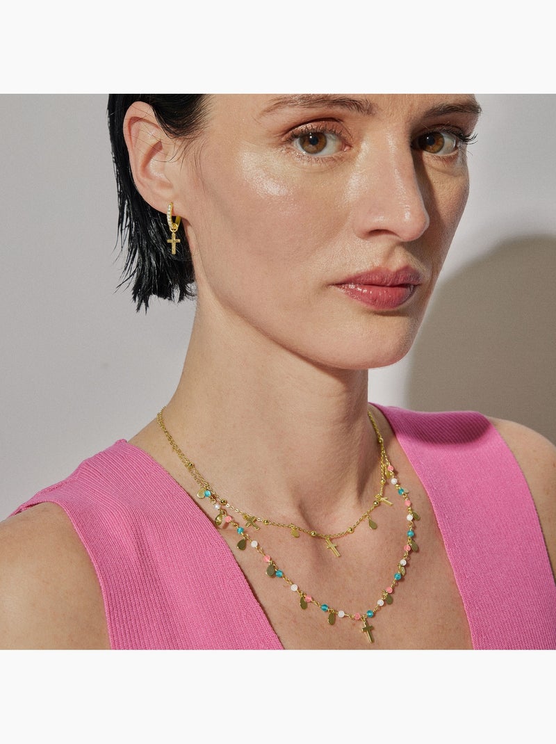 Collier en argent 925 Luxenter fini et plaqué or 18k - Cirai Jaune - Kiabi