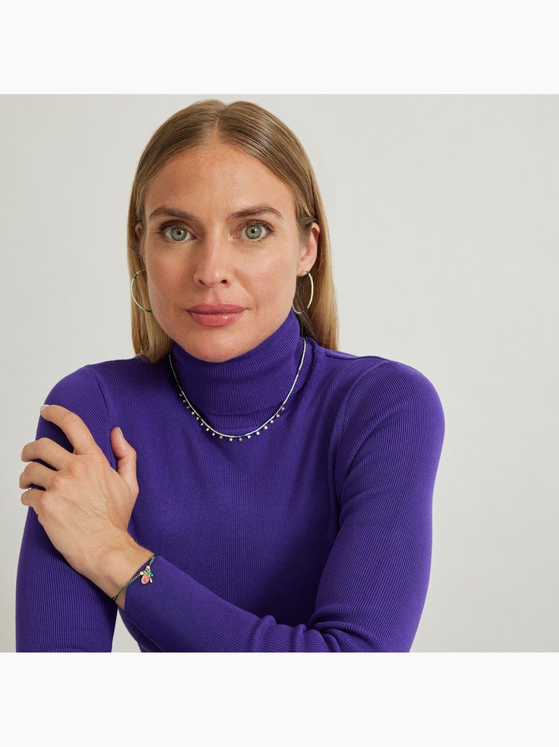 Collier en argent 925 Luxenter fini et plaqué or 18k - Muh Doré - Kiabi