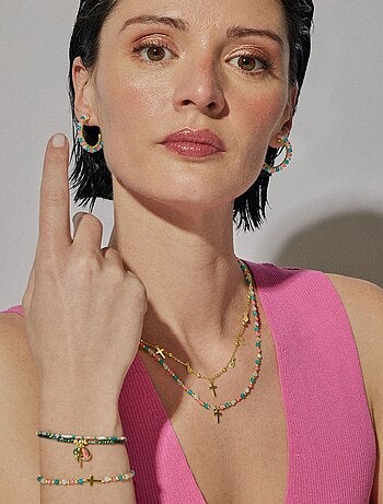 Collier en argent 925 Luxenter fini plaqué or jaune 18K - Cirai