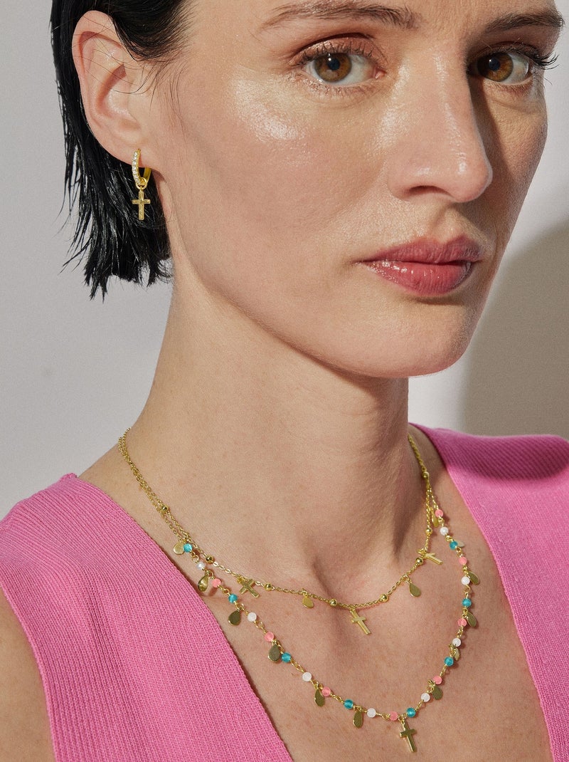 Collier en argent 925 Luxenter fini plaqué or jaune 18K - Cirai Doré - Kiabi