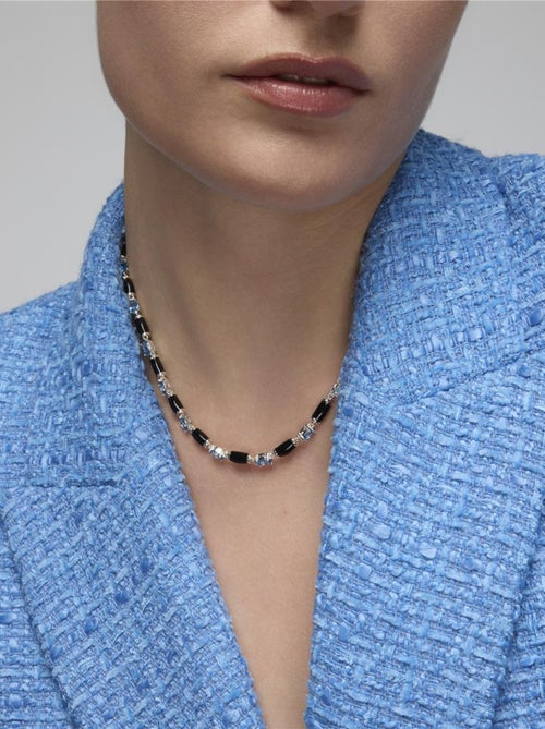 Collier en argent sterling et zircon topaze bleue rhodié - Tatui - Kiabi