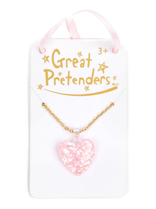 Collier enfant coeur pailleté Glitter heart Great Pretenders - Kiabi