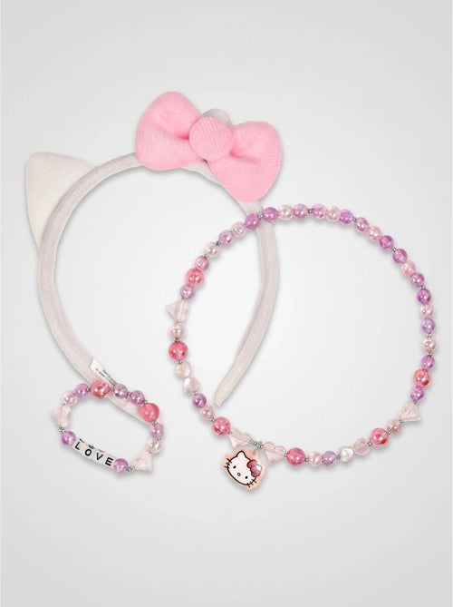 Collier enfant pendentif tête de chat Hello Kitty Sanrio - Kiabi