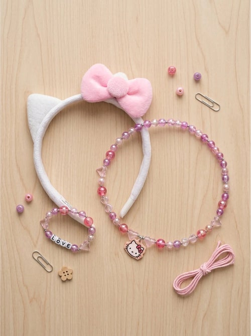 Collier enfant pendentif tête de chat Hello Kitty Sanrio - Kiabi