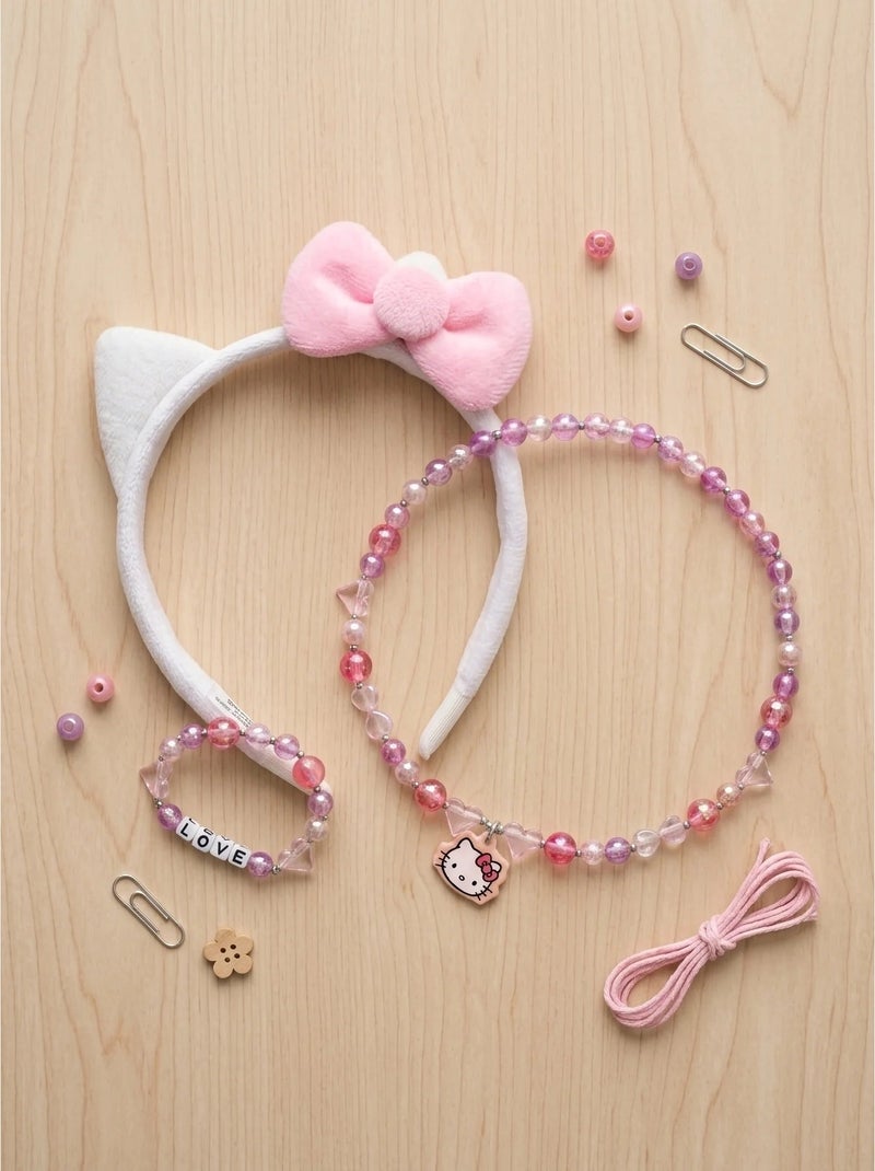 Collier enfant pendentif tête de chat Hello Kitty Sanrio Multicolore - Kiabi