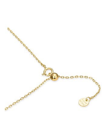 Collier étoile Luxenter en argent 925 et zirconium brillant, plaqué or jaune 18 carats