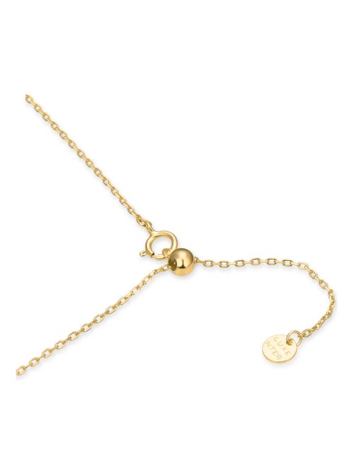 Collier étoile Luxenter en argent 925 et zirconium brillant, plaqué or jaune 18 carats - Kiabi