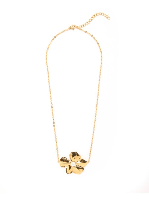 Collier fleur et perle fantaisie - DAXON - Kiabi