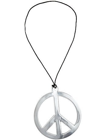 Collier hippie peace and love