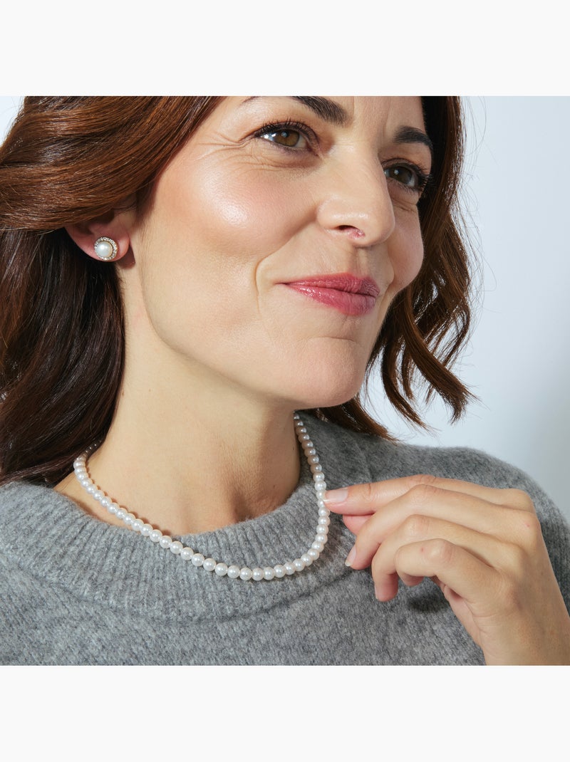 Collier Jamel de Luxenter et plaqué or 18k Blanc - Kiabi