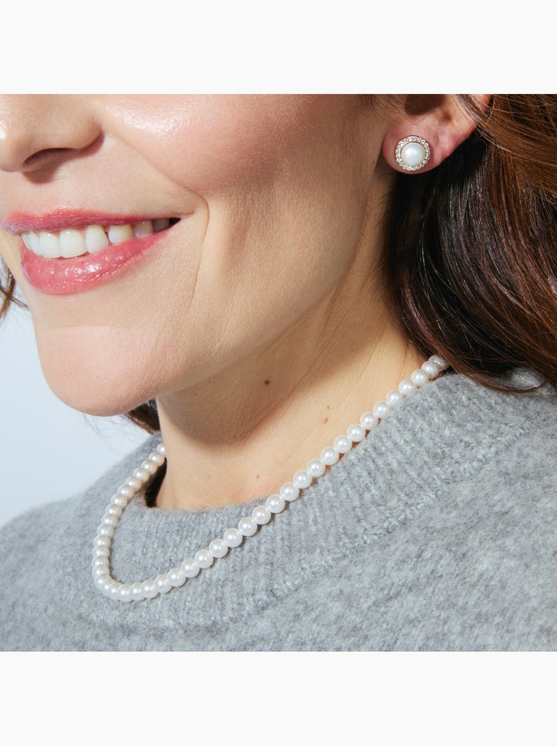 Collier Jamel de Luxenter et plaqué or 18k Blanc - Kiabi