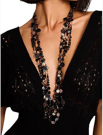Collier long brillant