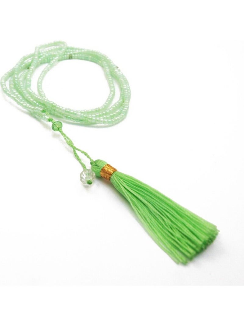 Collier long en perle de rocaille Vert - Kiabi