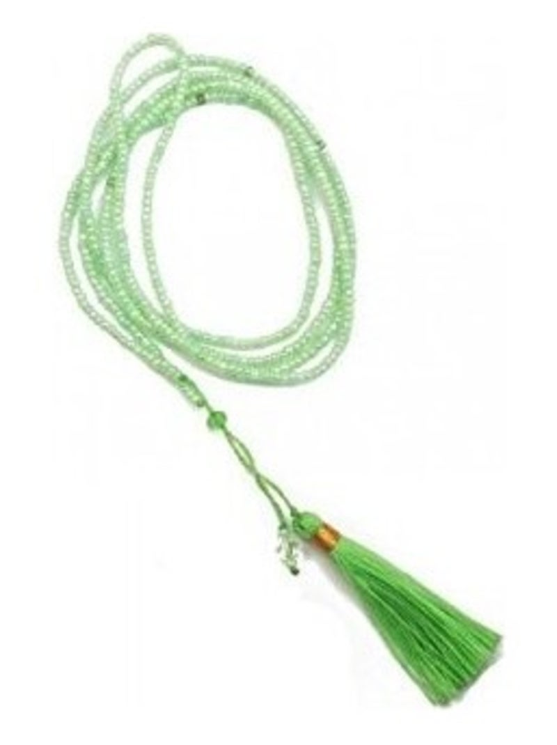 Collier long en perle de rocaille Vert - Kiabi