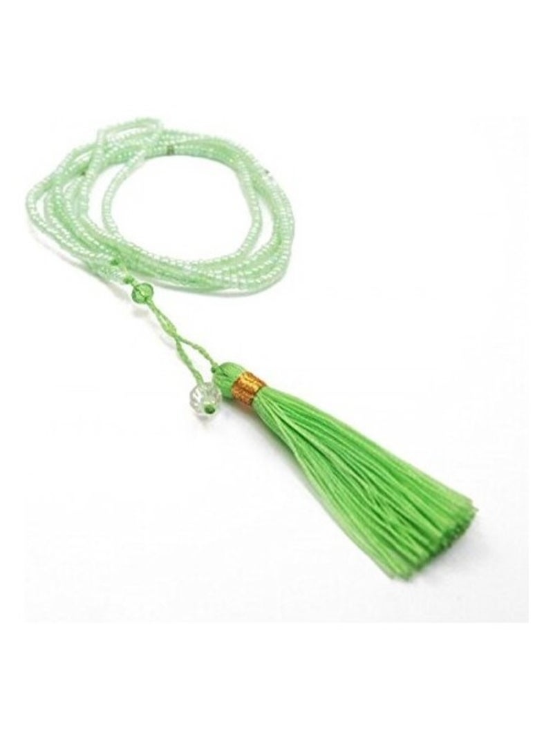 Collier long en perle de rocaille Vert - Kiabi