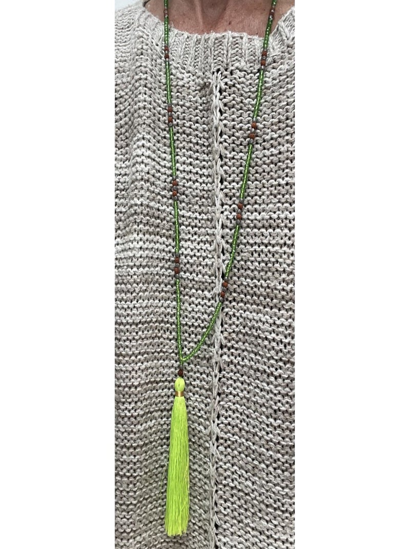 Collier long Marron - Kiabi