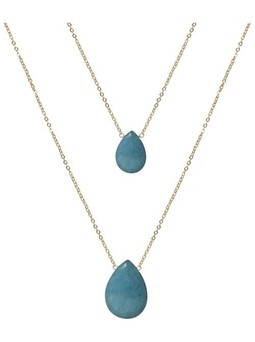 Collier Luxenter Abelia et plaqué or 18k - Kiabi